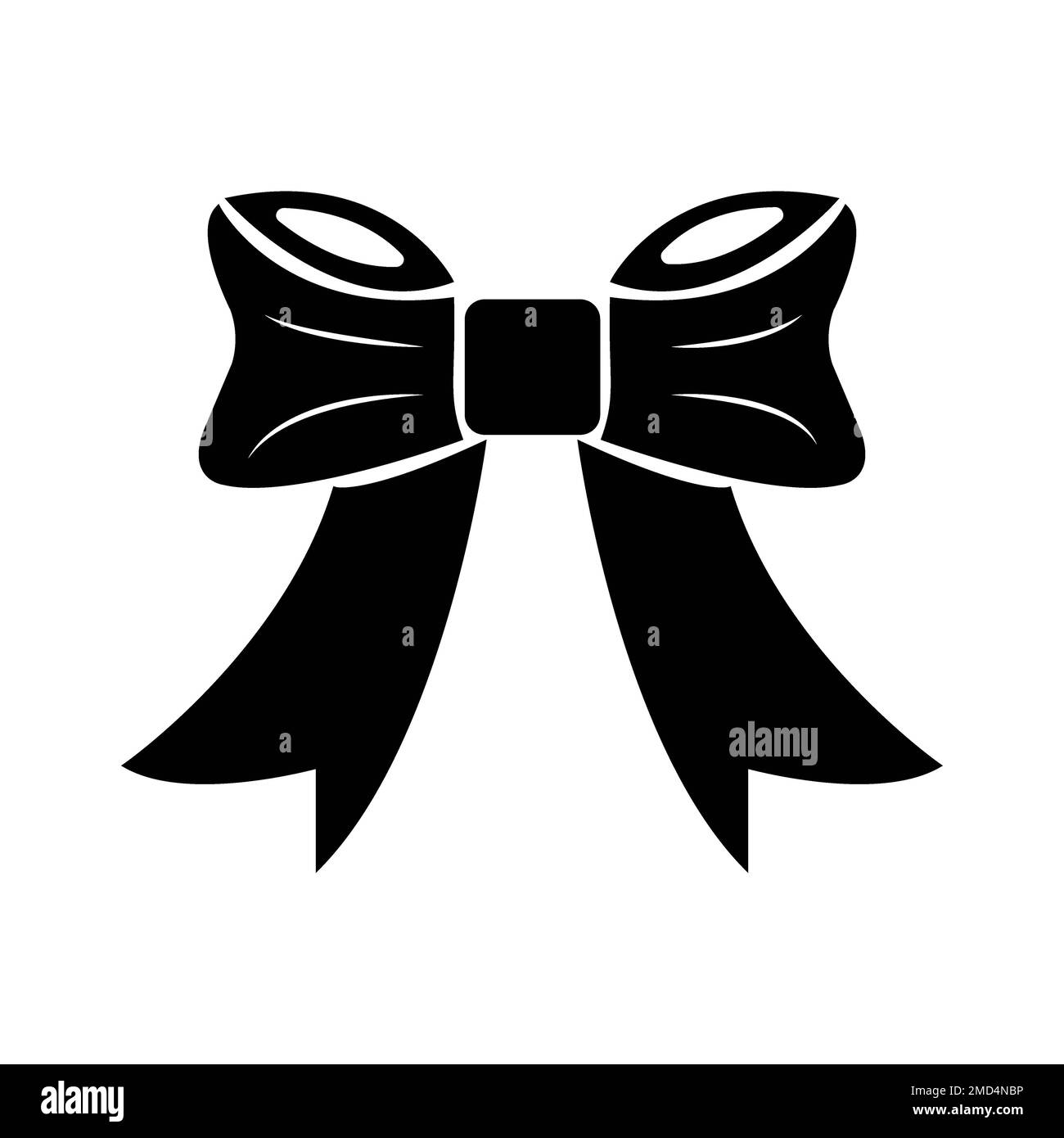 Black ribbon for hair Stock Vector Images - Alamy