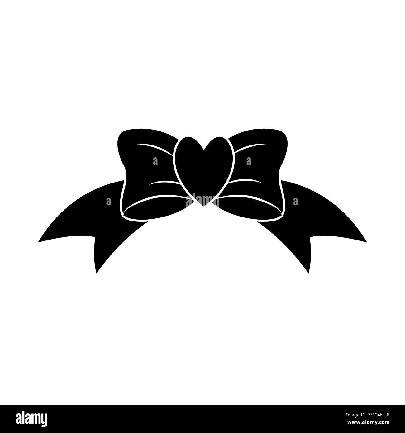 hair ribbon icon logo vector design template Stock Photo Alamy