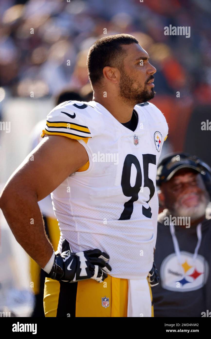 Pittsburgh Steelers defensive tackle Chris Wormley (95) stands on