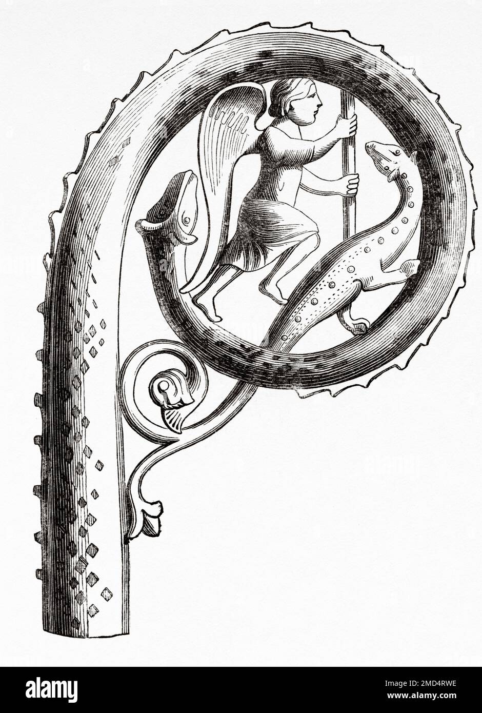 Abbot's crozier, 13th century. Enamelled crozier made in Limoges