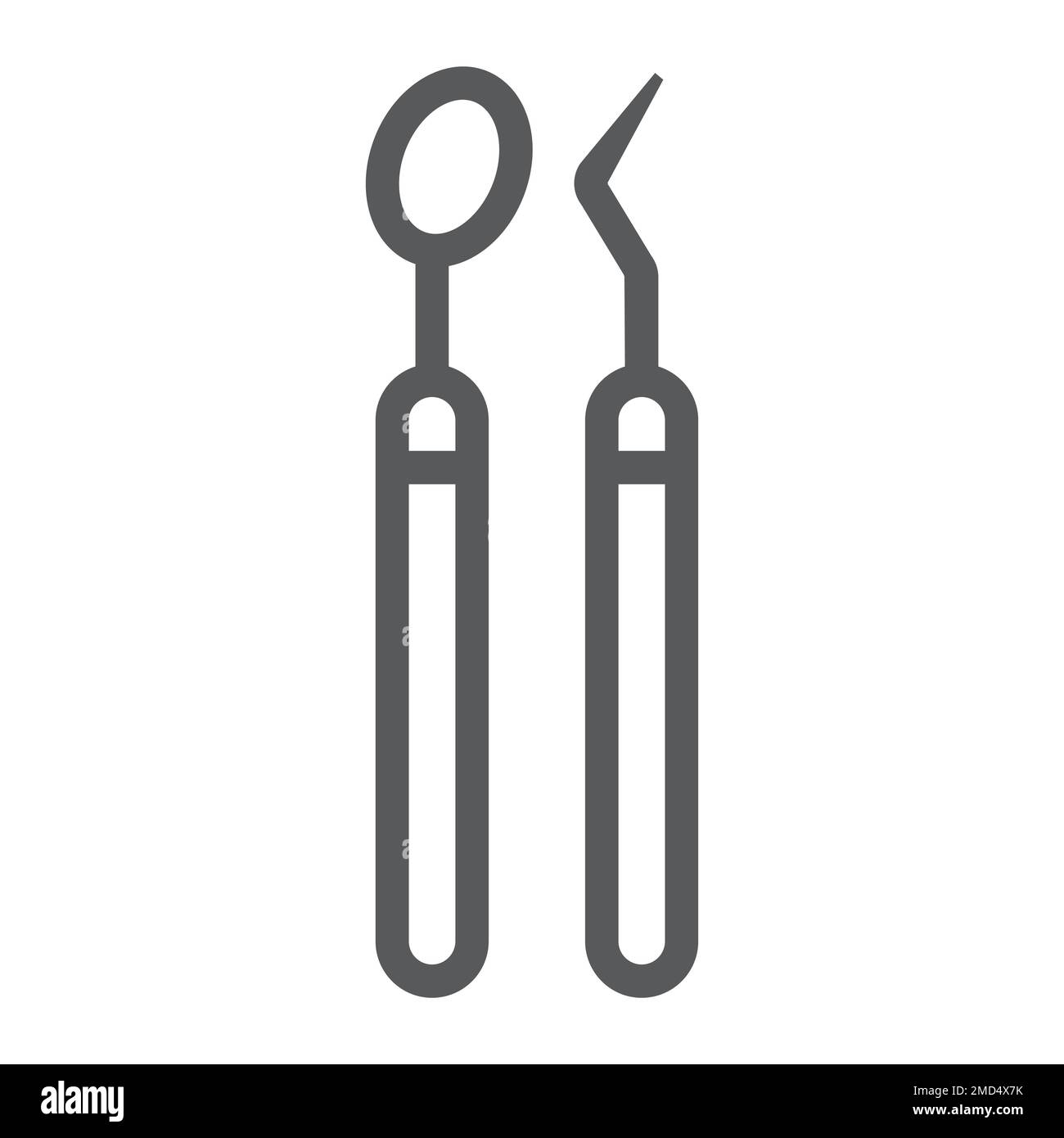 Dentist Tools line icon, stomatology and dental, care sign vector graphics,  a linear pattern on a white background, eps 10 Stock Vector Image & Art -  Alamy
