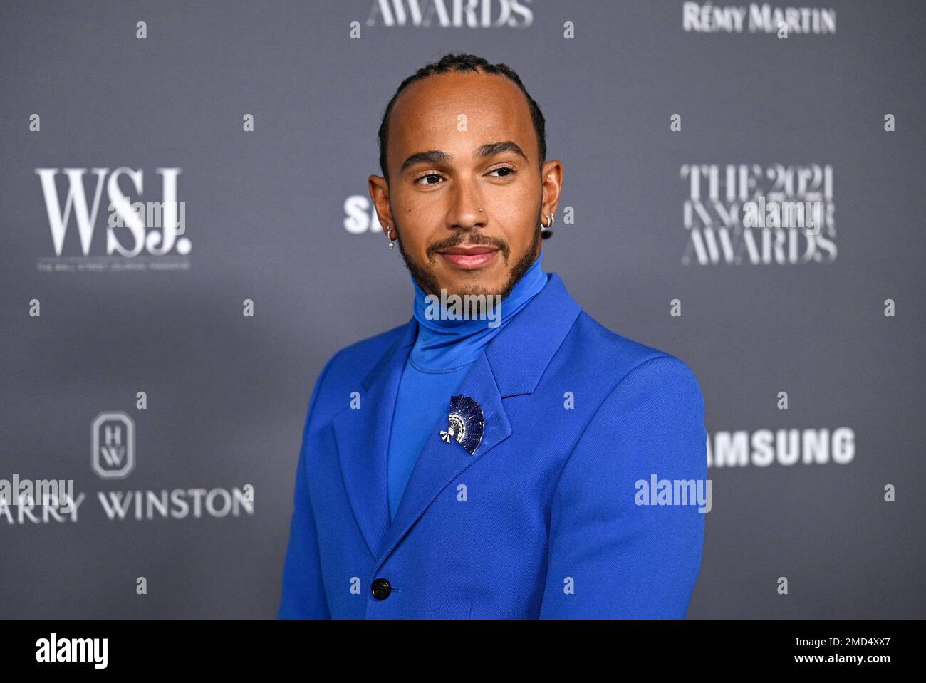 Honoree Lewis Hamilton attends the WSJ. Magazine Innovator Awards at