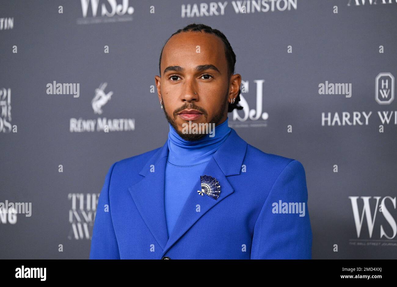 Honoree Lewis Hamilton attends the WSJ. Magazine Innovator Awards at