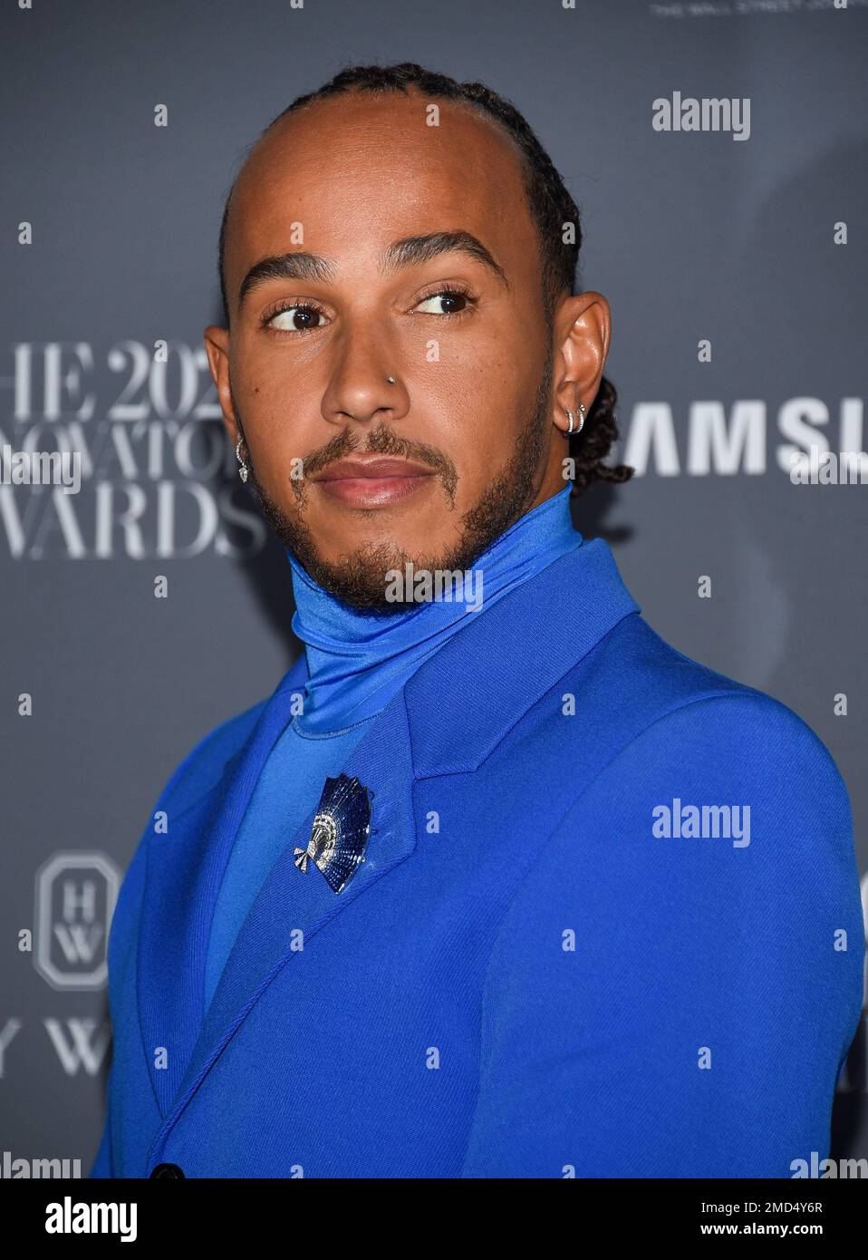 F1 Driver Lewis Hamilton attends the WSJ. Magazine Innovator Awards at
