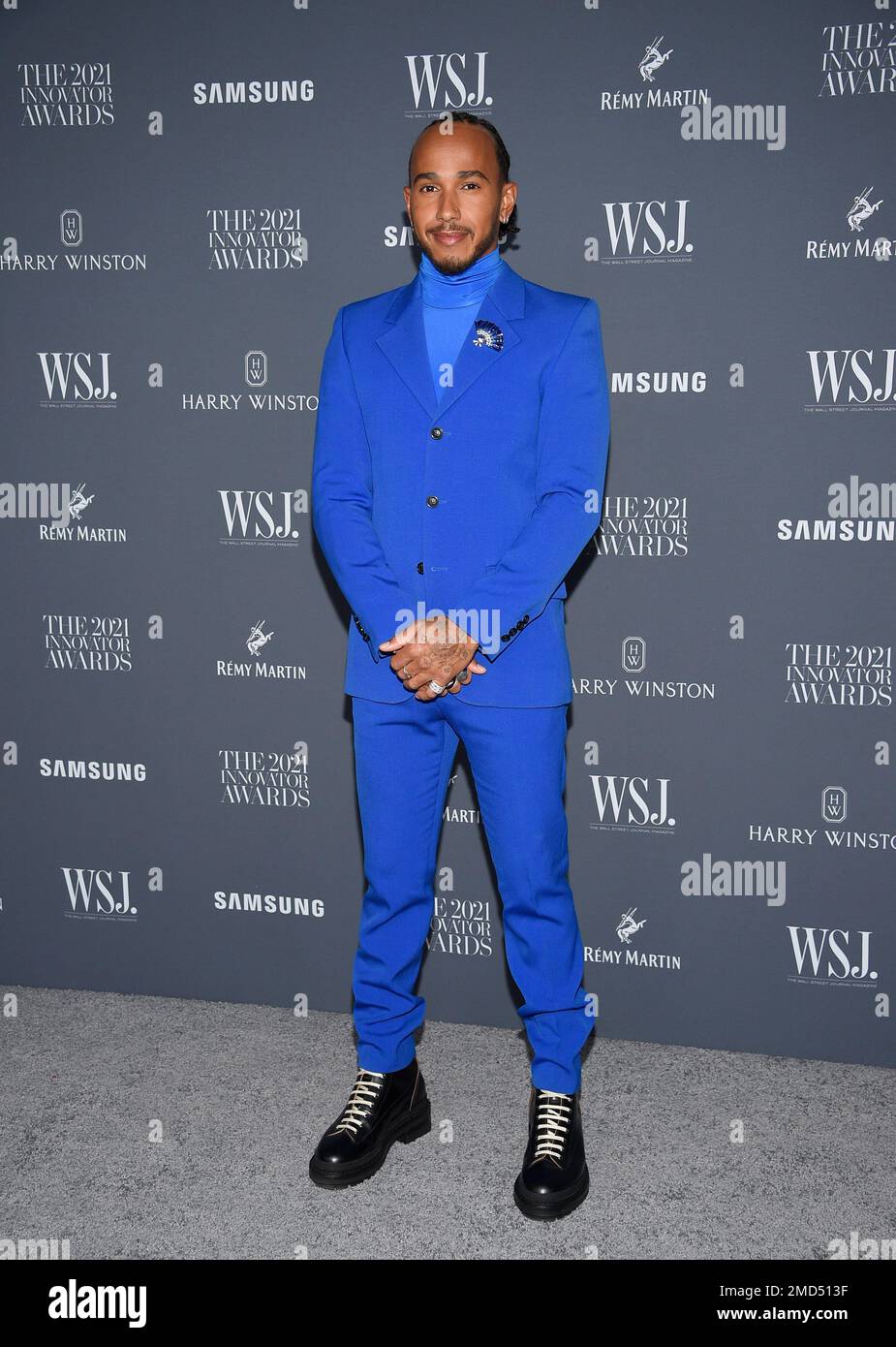 Honoree Lewis Hamilton attends the WSJ. Magazine Innovator Awards at