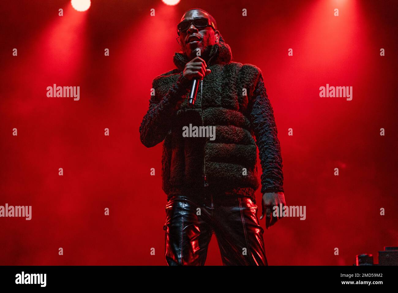 Burna Boy performs at the Outside Lands Music Festival at Golden Gate Park on Sunday, Oct. 31