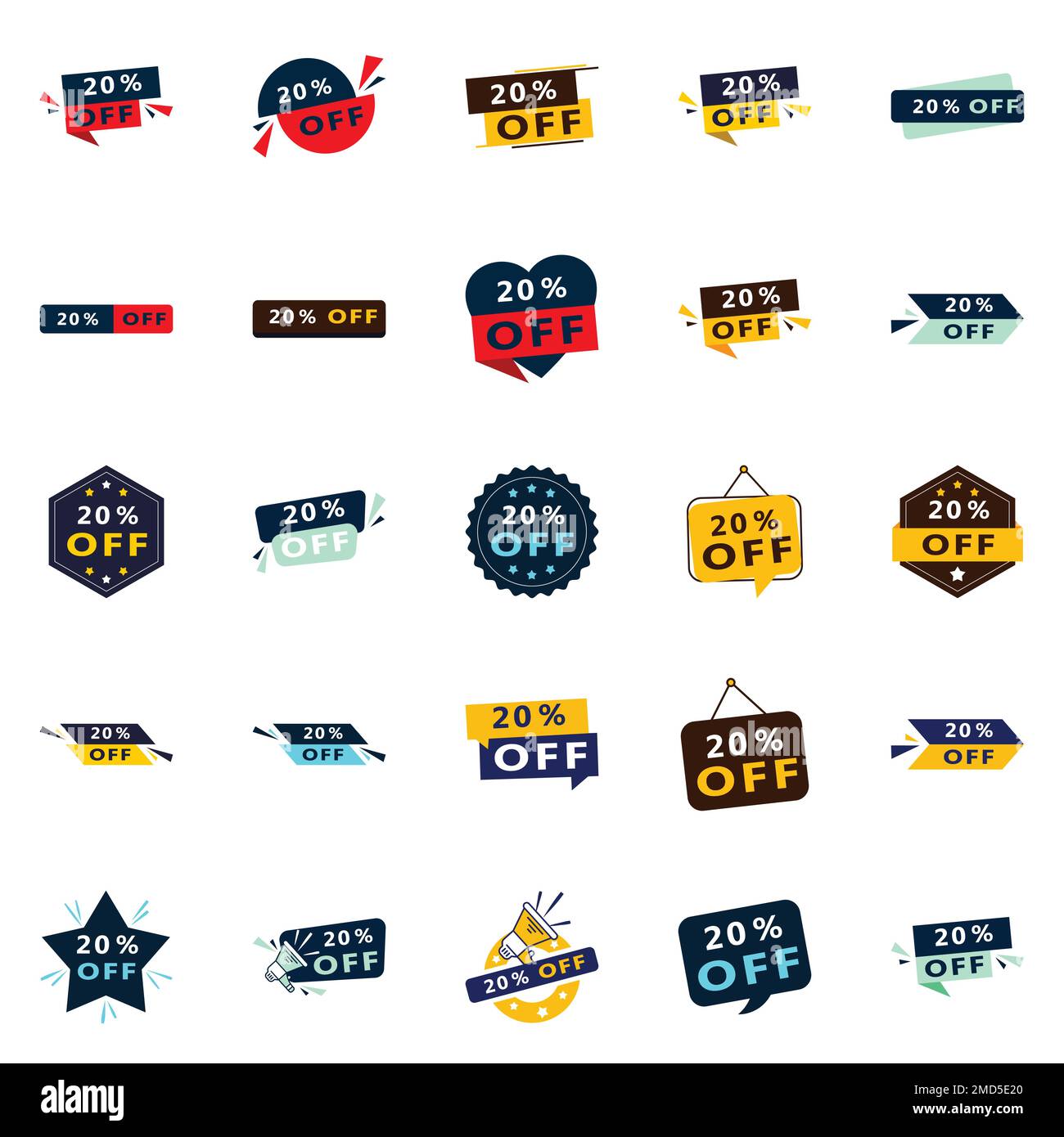25 Professional 20 Off Sale Banners to Take Your Business to the Next Level Stock Vector Image