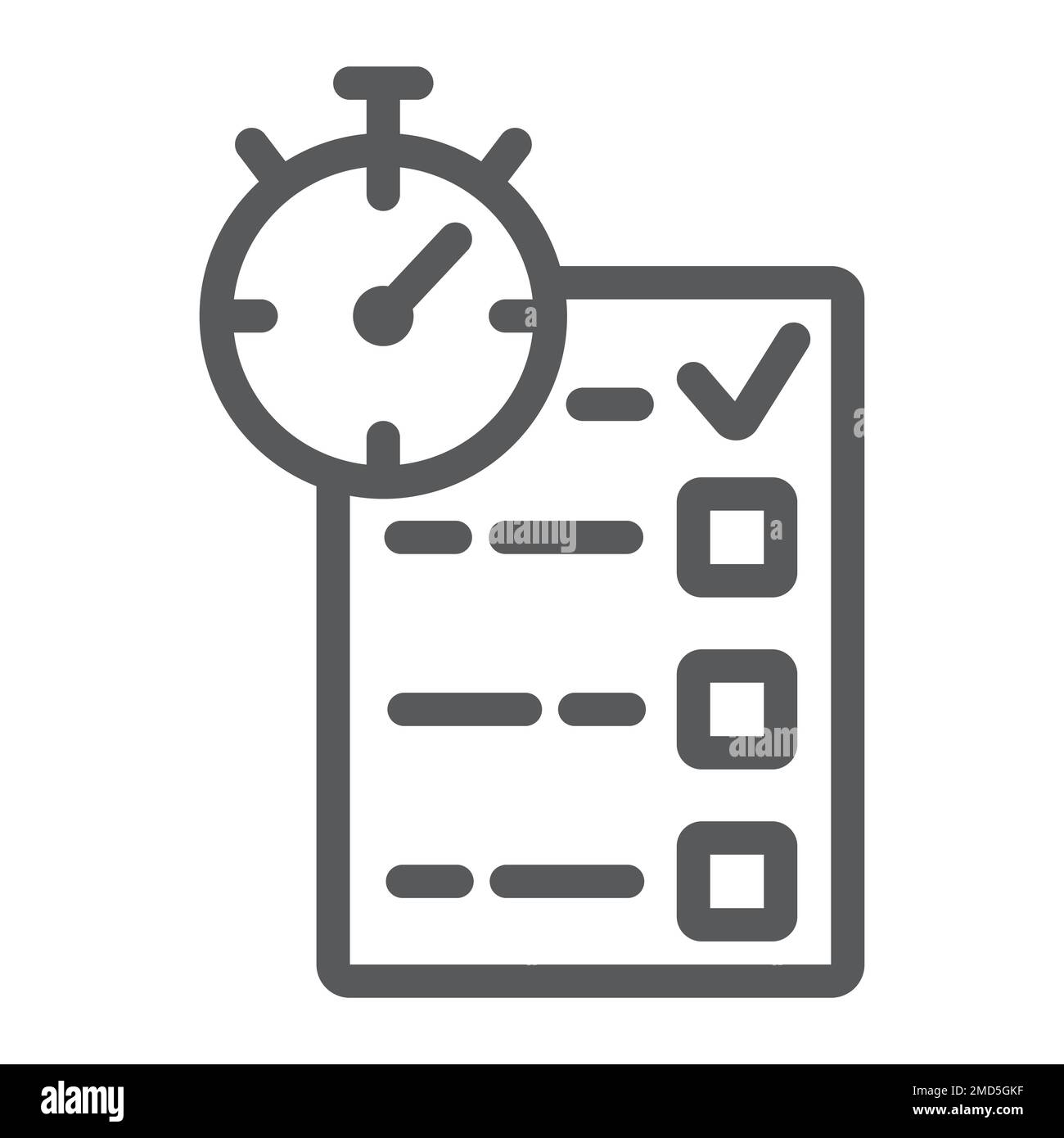 Quiz line icon, e learning and education, survey sign vector graphics
