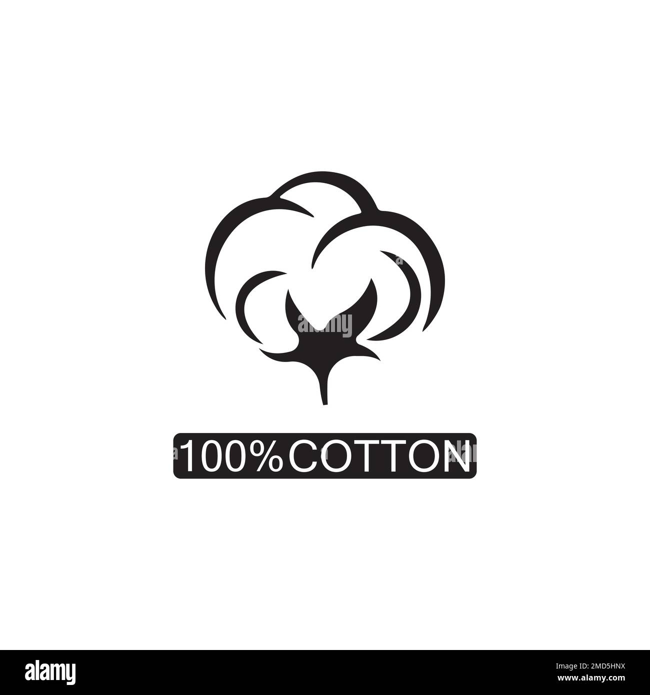 100% cotton icon.Natural organic cotton, pure cotton vector labels