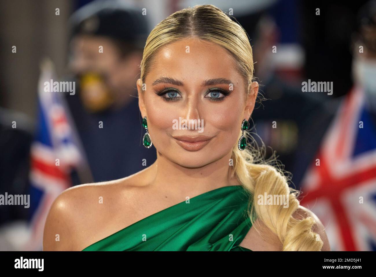 Saffron Barker poses for photographer upon arrival at the Pride of