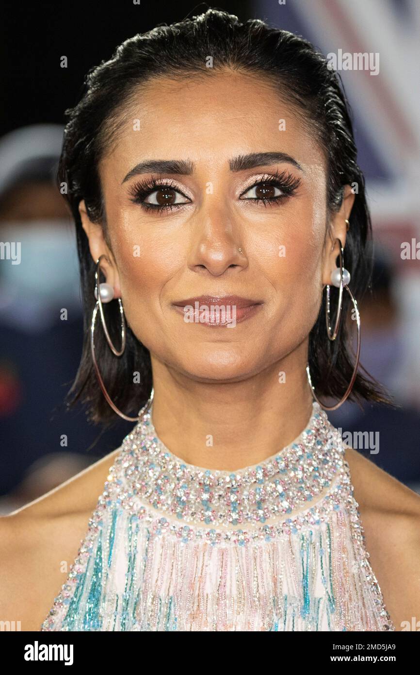 Anita Rani poses for photographer upon arrival at the Pride of Britain