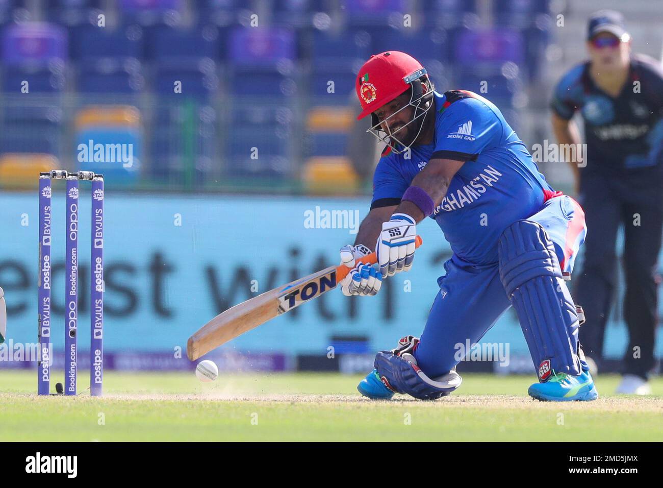 Afghanistan's Mohammad Shahzad bats during the Cricket Twenty20 World