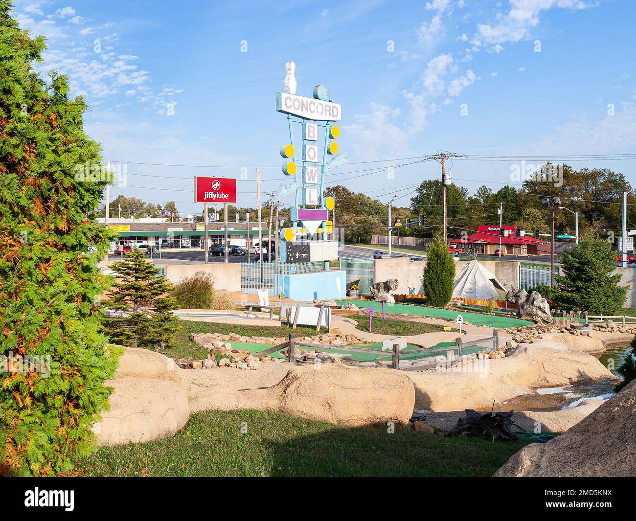 Concord Bowl and recreation mini golf course Stock Photo Alamy