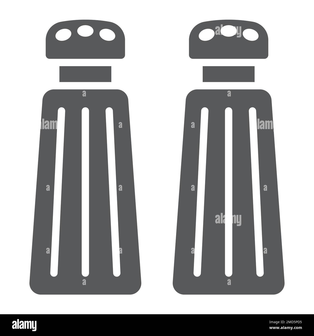 Salt and pepper shaker glyph icon, kitchen and cooking, spice sign