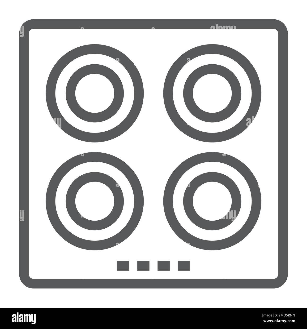 Electric hot plate line icon, kitchen and cooking surface, household
