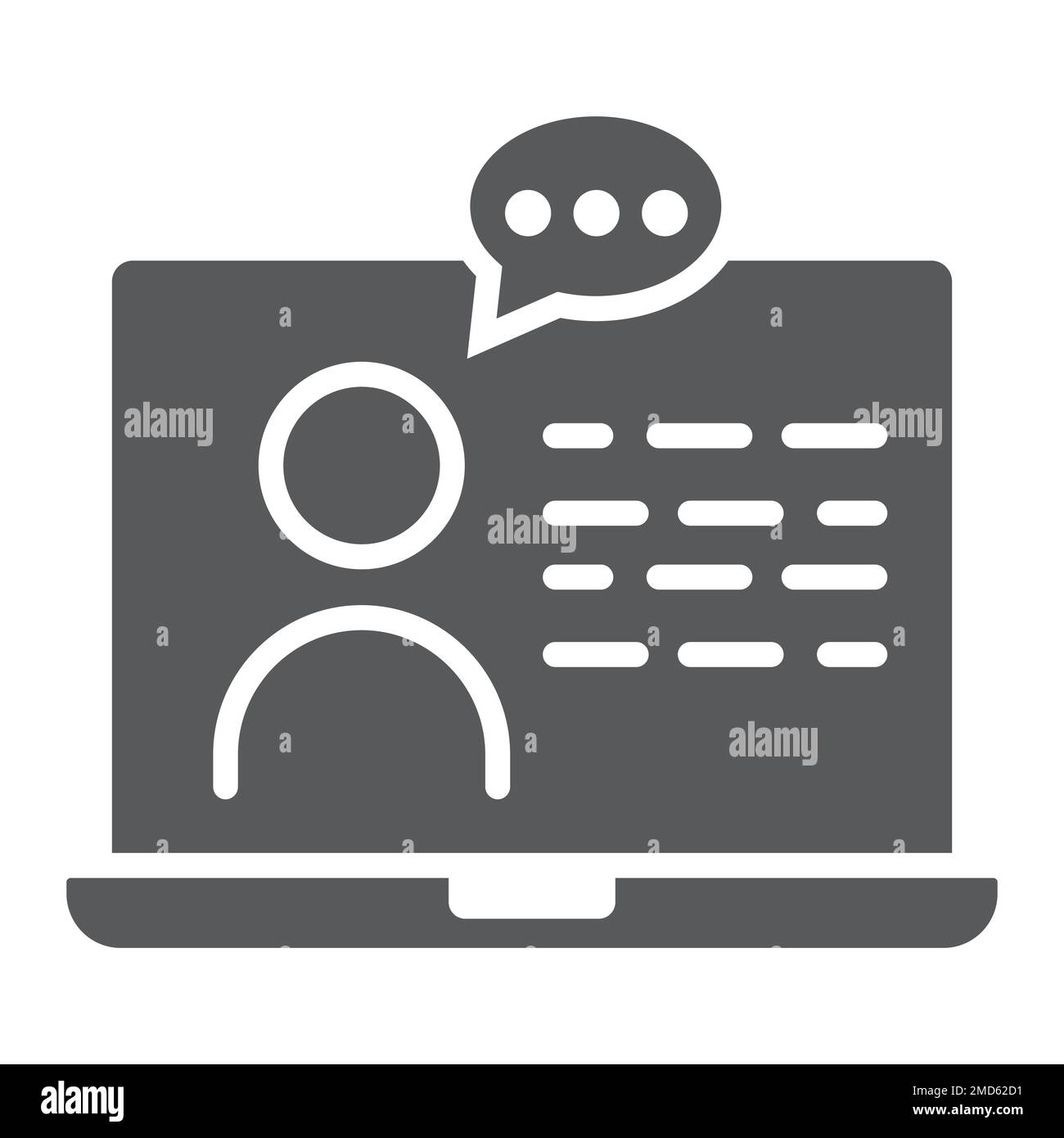 Online Consulting glyph icon, e learning and education, support sign vector graphics, a solid pattern on a white background, eps 10. Stock Vector