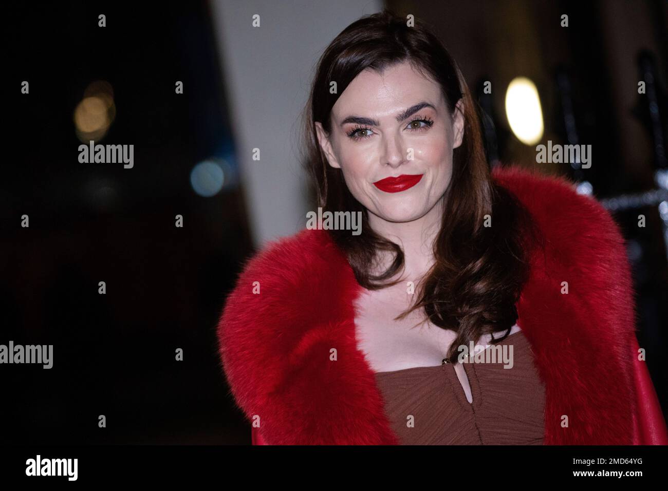 Charli Howard arrives at the British Vogue x Self-Portrait party on