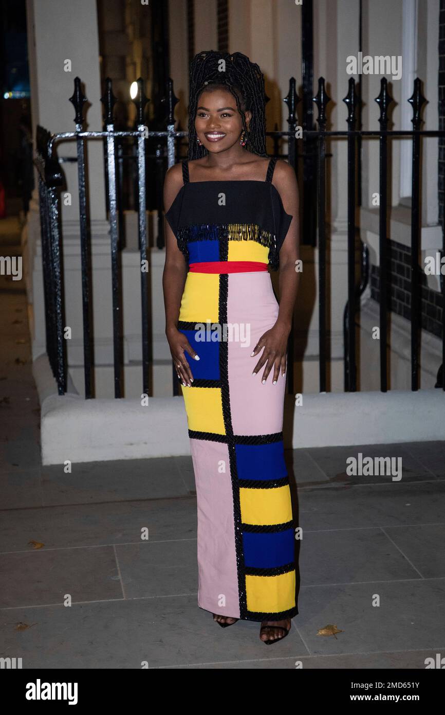 Sherrie Silver arrives at the British Vogue x Self-Portrait party on