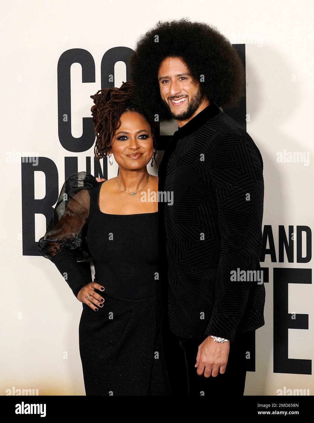 Ava DuVernay, left, and Colin Kaepernick, cocreators of the Netflix