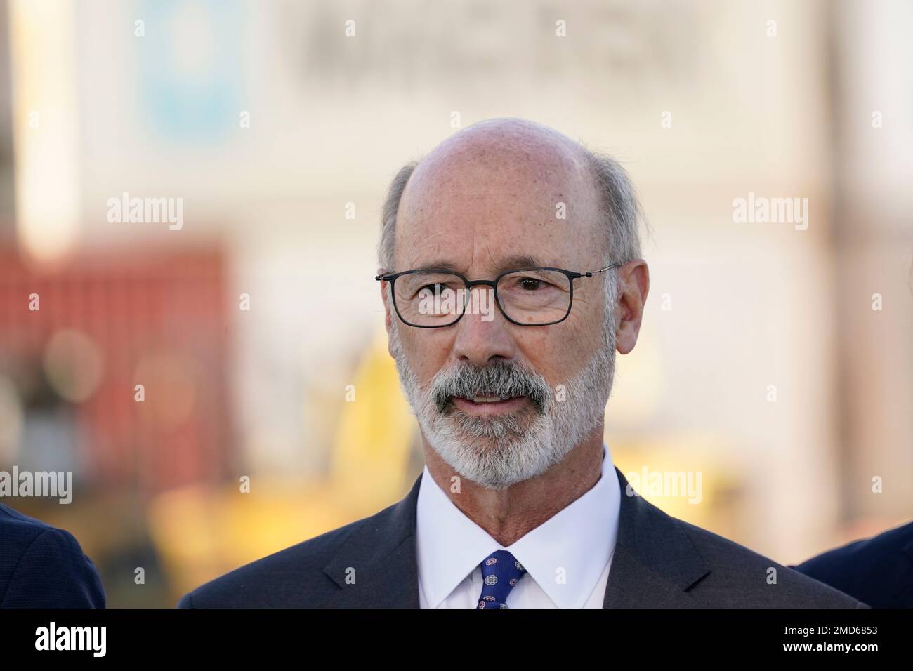 Matt Rourke Ap Gov. Tom Wolf is seen during a tour of the Port of Philadelphia ...