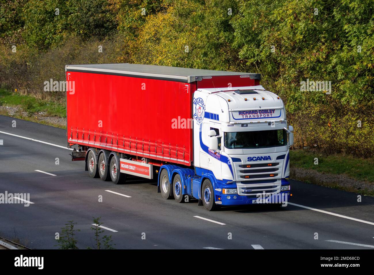 Richard Cobley Transport Scania R450 J600 RCT Stock Photo