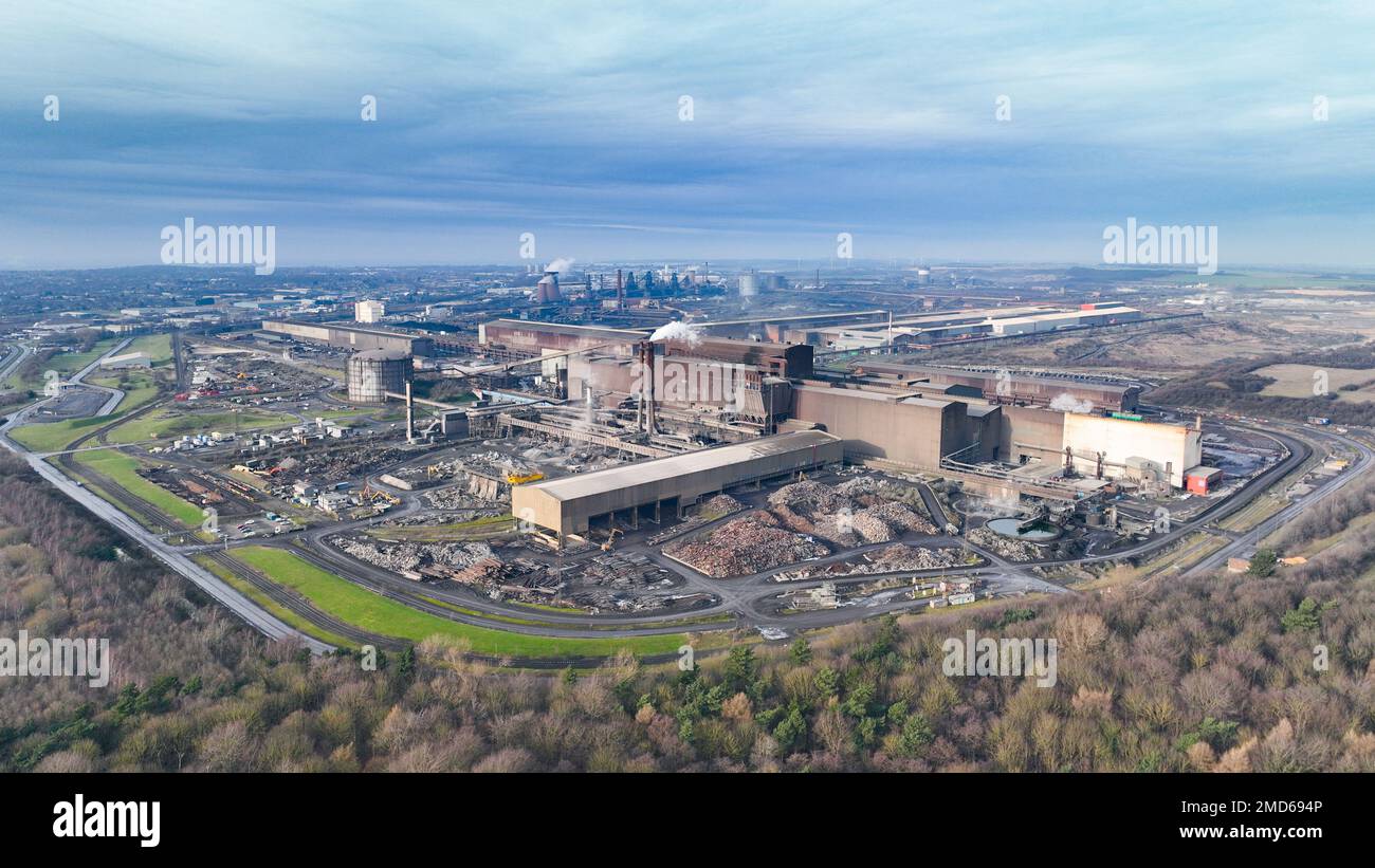 British Steel Scunthorpe, General view, Scunthorpe Steelworks Stock
