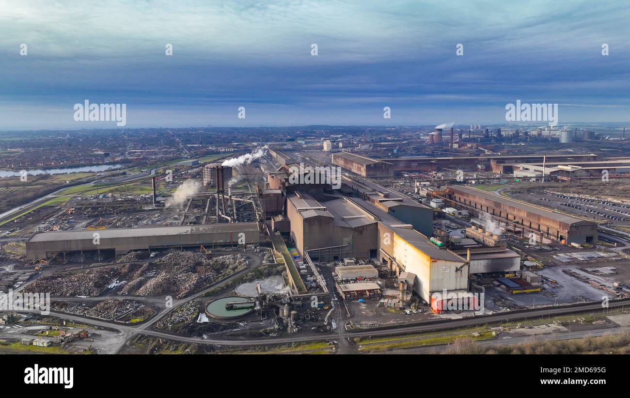British Steel Scunthorpe, General view, Scunthorpe Steelworks Stock