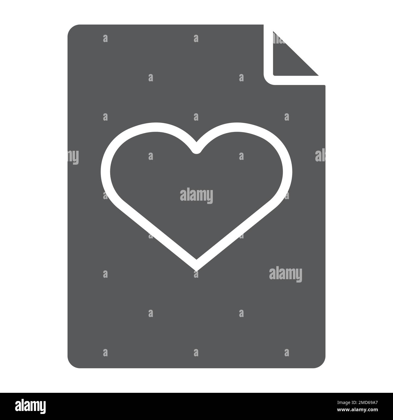 Wish list glyph icon, e commerce and marketing, document sign vector graphics, a solid pattern on a white background, eps 10. Stock Vector