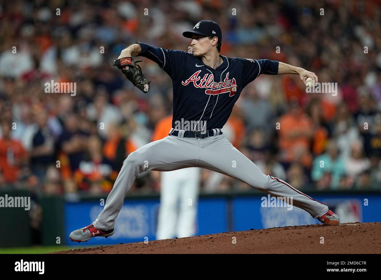 Atlanta Braves starting pitcher Max Fried throws during the first
