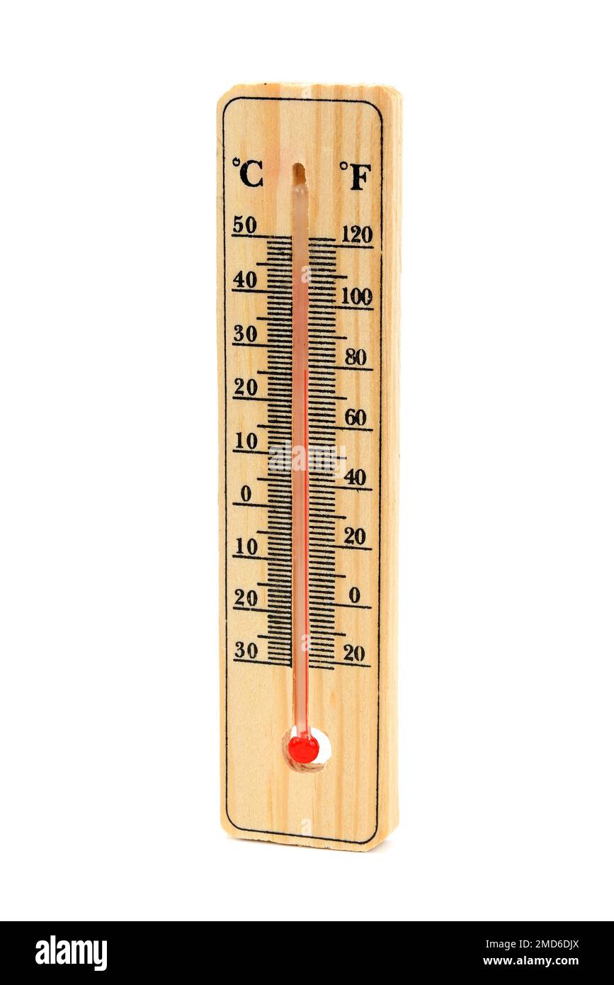 Thermometer isolated on white background Stock Photo