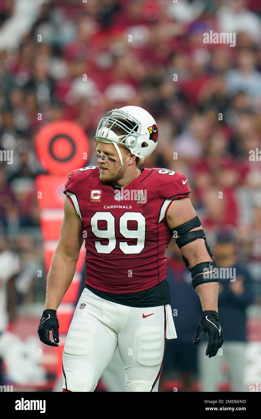 Arizona Cardinals defensive lineman J.J. Watt (99) during a NFL football  game against the Houston Texans, Sunday, Oct. 24, 2021, in Glendale, Ariz.  (AP Photo/Matt Patterson Stock Photo - Alamy