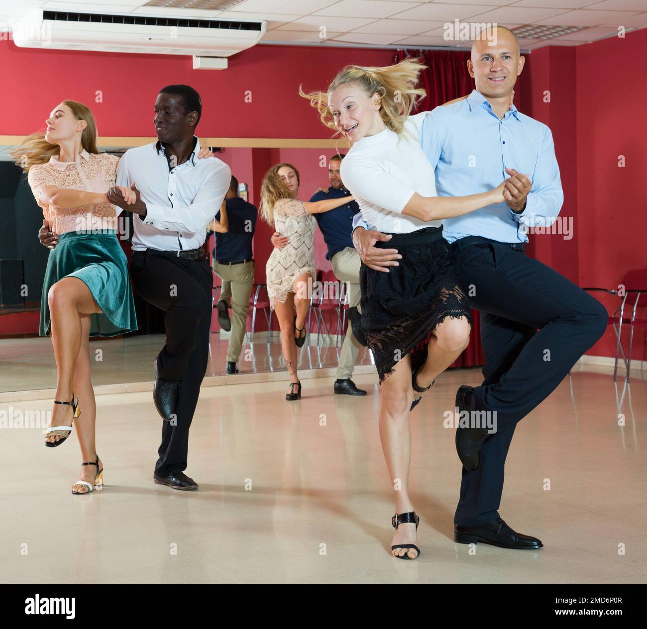 People practicing jive Stock Photo