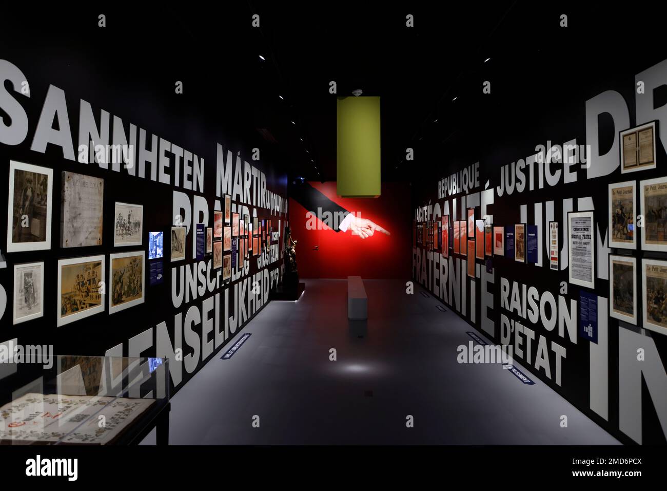 A view of the Dreyfus museum, inside Emile Zola's house in Medan, near