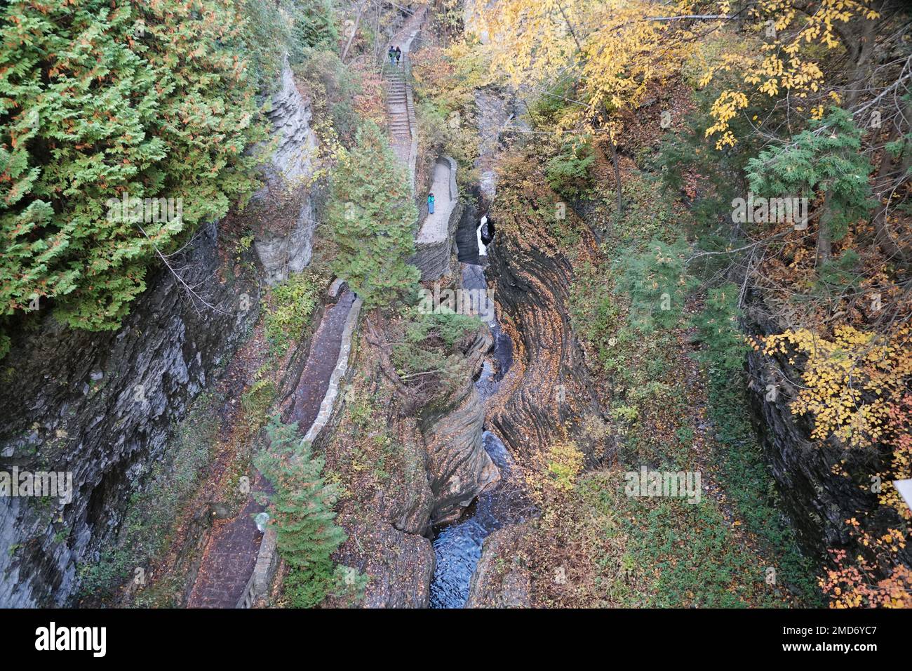 The top view of the beautiful landscape and narrow near Watkin