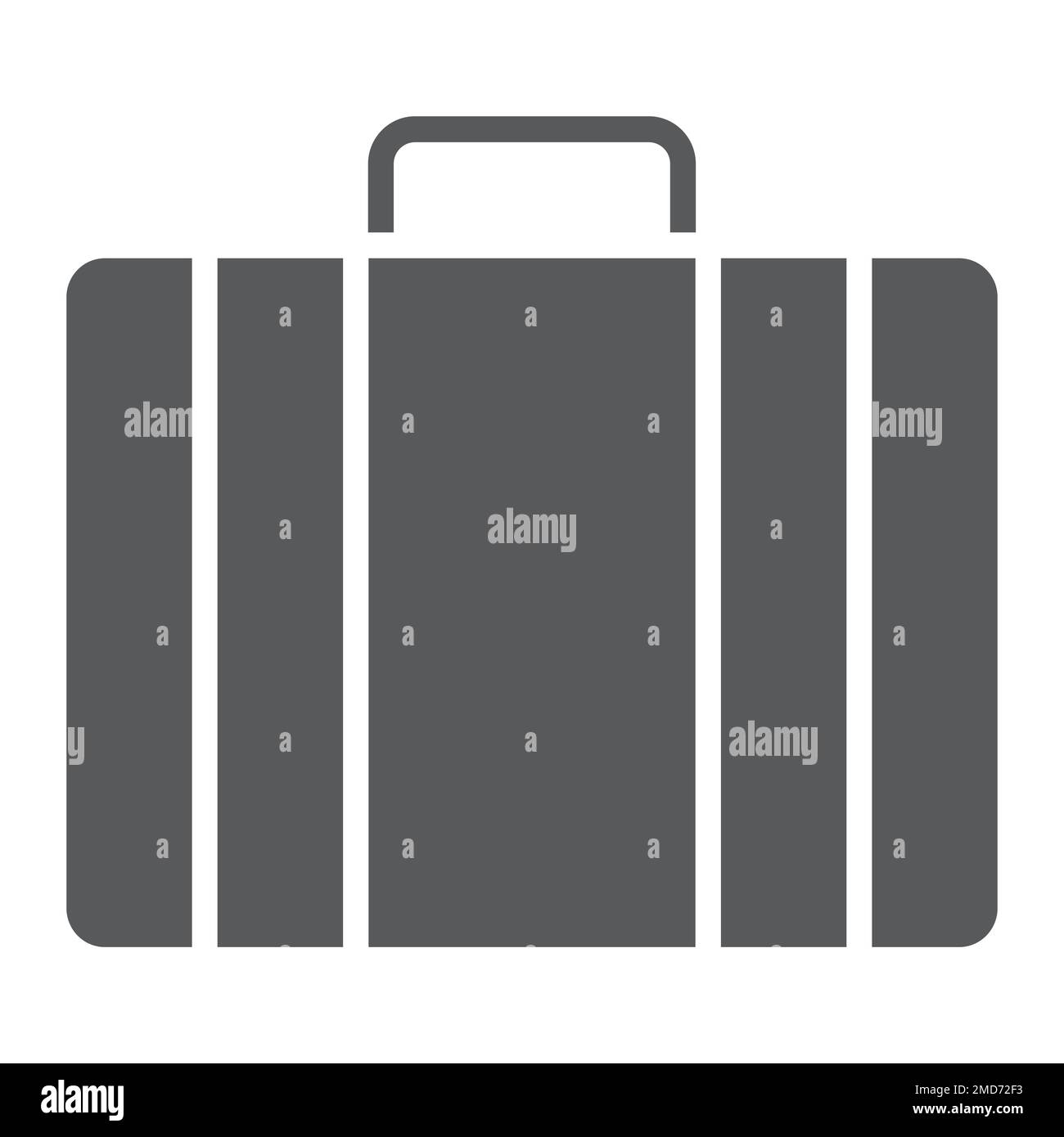 Baggage glyph icon, briedfcase and luggage, bag sign vector graphics, a ...