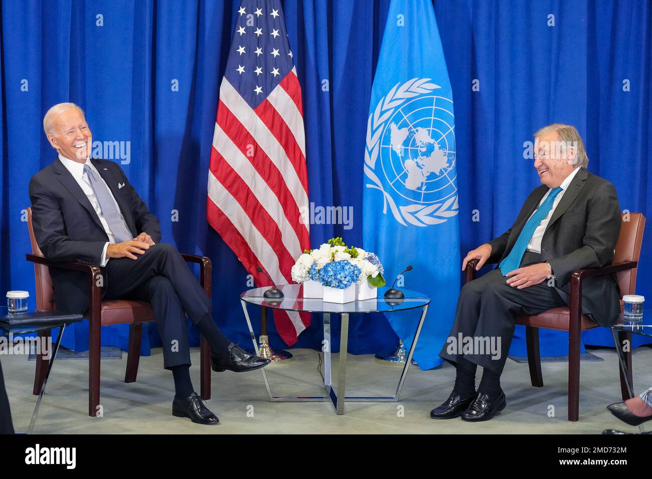 Reportage: President Joe Biden participates in a bilateral meeting with ...