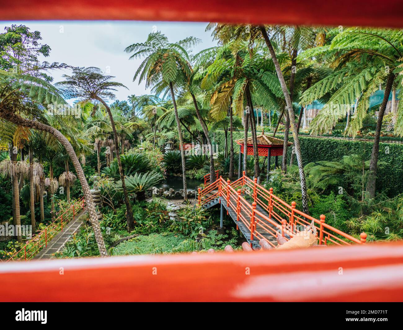 Monte Palace Tropical Garden on Madeira island, Portugal Stock Photo