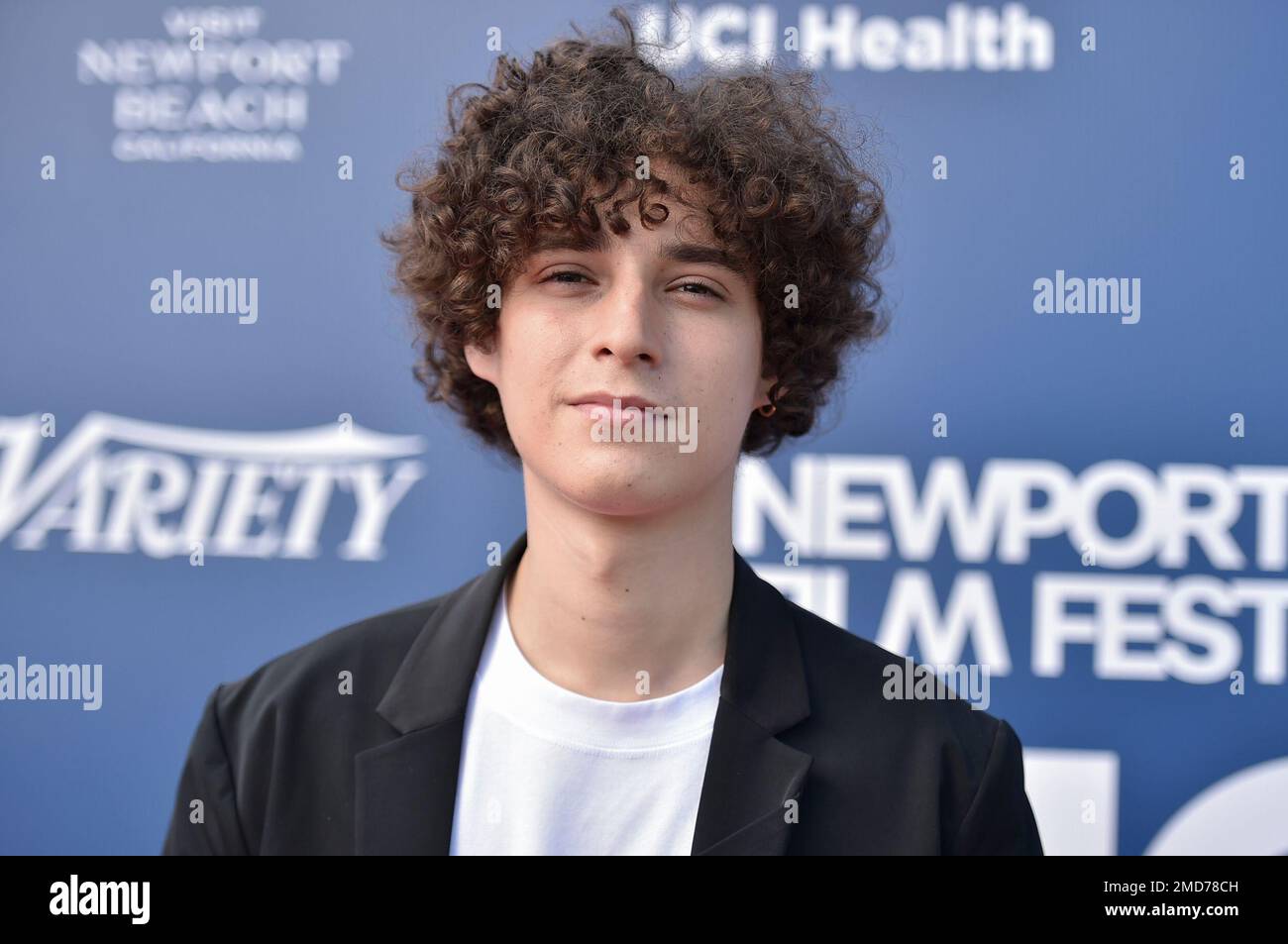 Filippo Scotti arrives at the Newport Beach Film Festival 2021 Festival