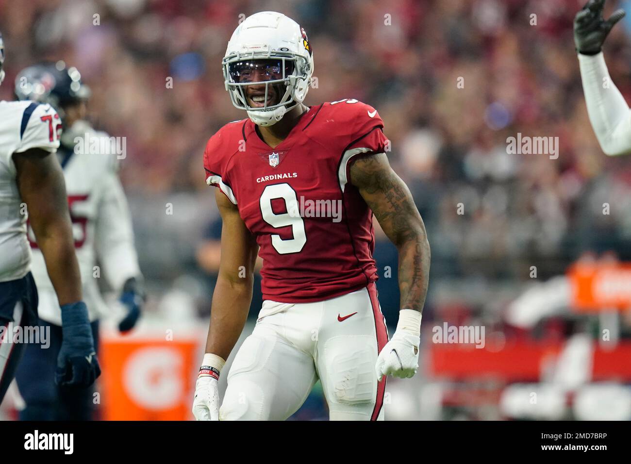 Isaiah Simmonds Arizona Cardinals linebacker Isaiah Simmons (9) against the Houston ...