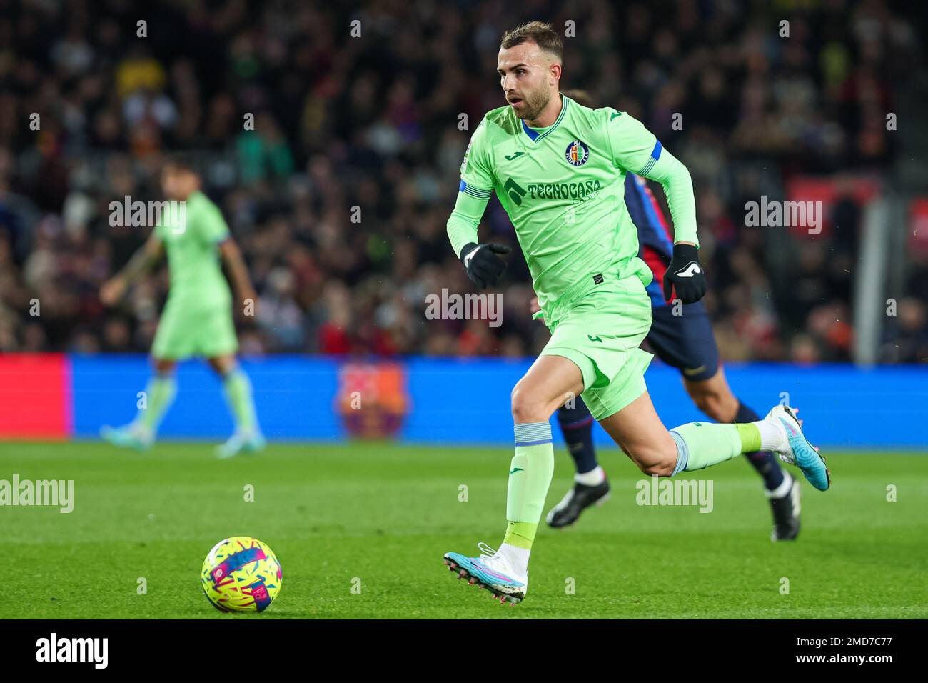 Borja Mayoral during the Liga match between FC Barcelona and Getafe CF at Spotify Camp Nou in Barcelona, Spain. Stock Photo