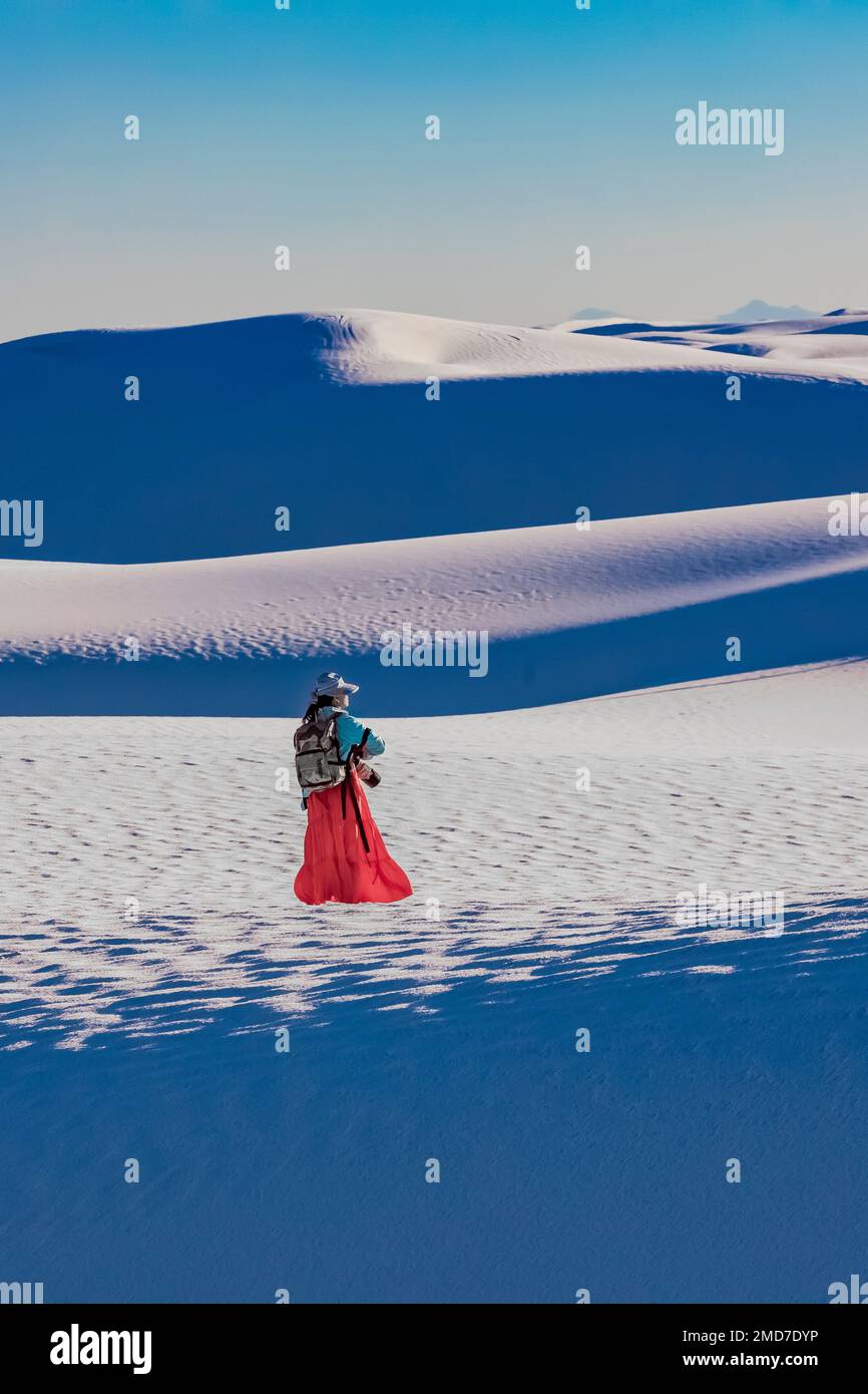 Woman red skirt white hi-res stock photography and images - Alamy