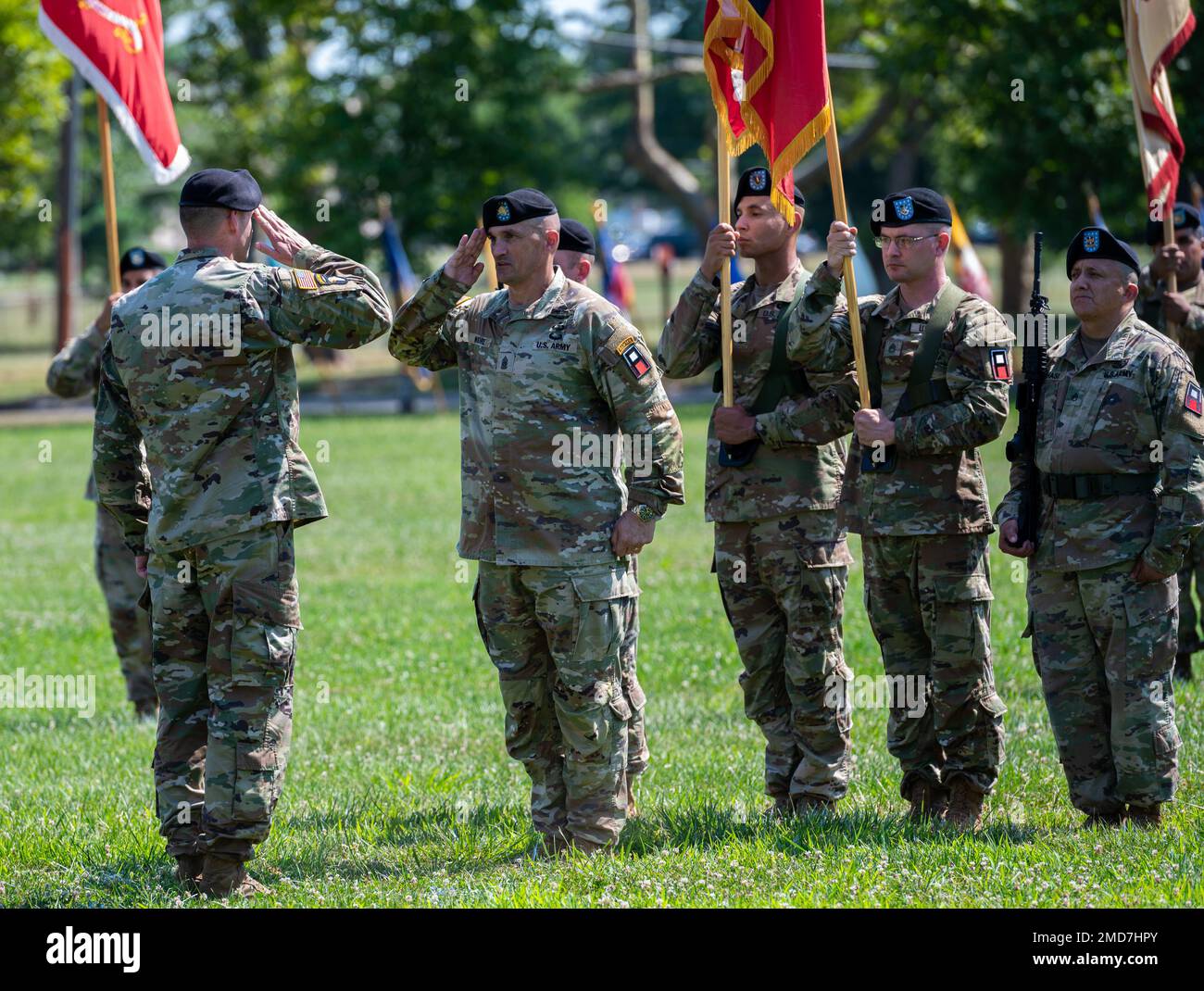 U.S. Army Colonel James Krueger, 174th Infantry Brigade commander ...