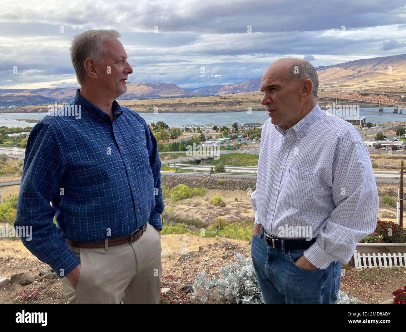 In this Tuesday, Oct. 5, 2021, photo, The Dalles city Public Works