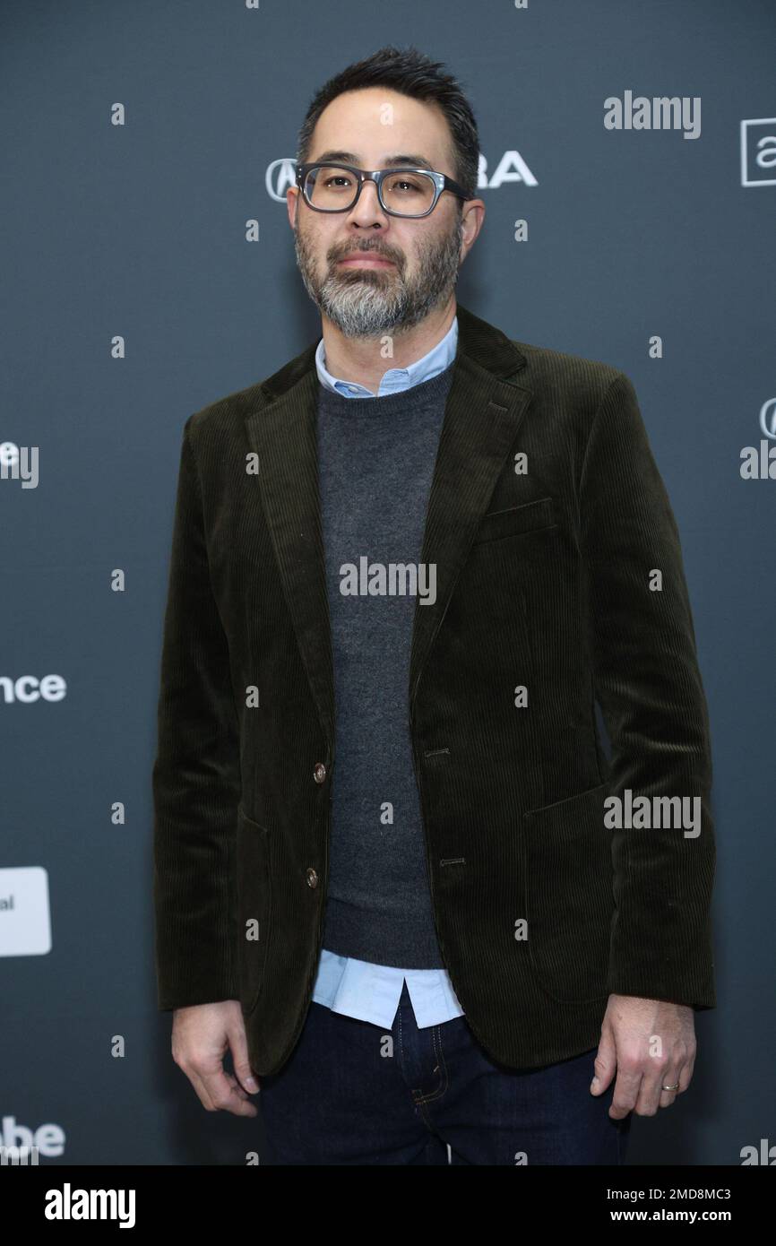 Park City, UT, USA. 22nd Jan, 2023. Adrian Tomine (Writer) at arrivals for SHORTCOMINGS Premiere at Sundance Film Festival 2023, Eccles Theater, Park City, UT January 22, 2023. Credit: JA/Everett Collection/Alamy Live News Stock Photo