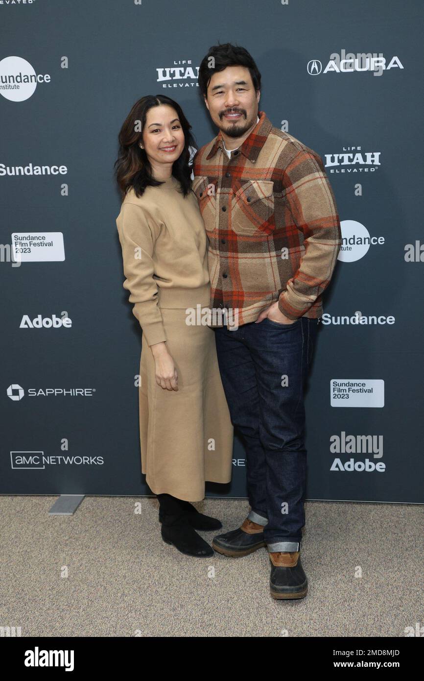 Park City, UT, USA. 22nd Jan, 2023. Guest, Randall Park (Director) at arrivals for SHORTCOMINGS Premiere at Sundance Film Festival 2023, Eccles Theater, Park City, UT January 22, 2023. Credit: JA/Everett Collection/Alamy Live News Stock Photo