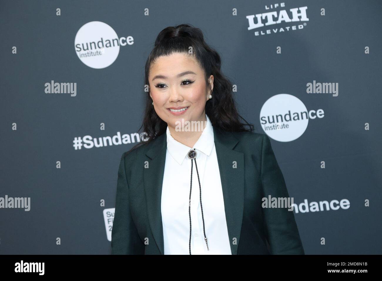 Park City, UT, USA. 22nd Jan, 2023. Sherry Cola at arrivals for SHORTCOMINGS Premiere at Sundance Film Festival 2023, Eccles Theater, Park City, UT January 22, 2023. Credit: JA/Everett Collection/Alamy Live News Stock Photo