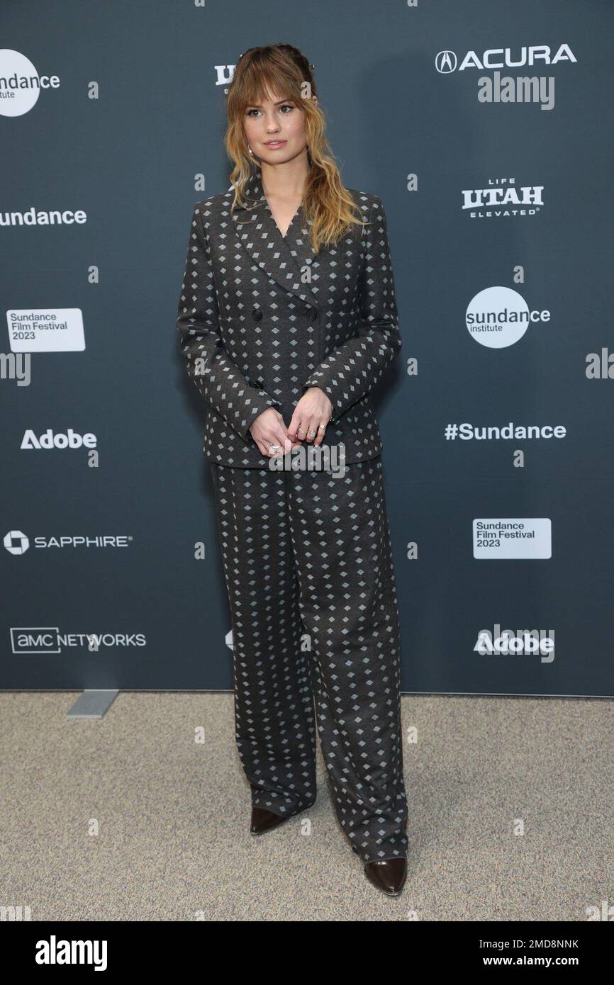Park City, UT, USA. 22nd Jan, 2023. Debby Ryan at arrivals for SHORTCOMINGS Premiere at Sundance Film Festival 2023, Eccles Theater, Park City, UT January 22, 2023. Credit: JA/Everett Collection/Alamy Live News Stock Photo