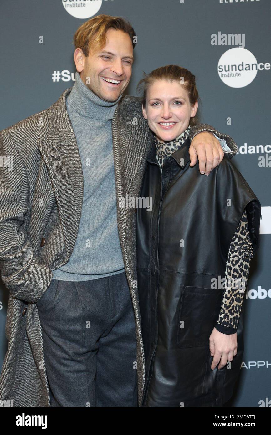 Park City, UT, USA. 21st Jan, 2023. Allessandro Borghi, Charlotte Vandermeersch at arrivals for THE EIGHT MOUNTAINS Premiere at the 2023 Sundance Film Festival, The Ray Theatre, Park City, UT January 21, 2023. Credit: JA/Everett Collection/Alamy Live News Stock Photo
