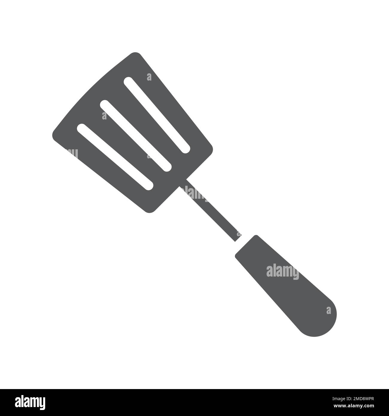 Kitchen spatula glyph icon, kitchen and cooking, cook tool sign vector graphics, a solid pattern on a white background, eps 10. Stock Vector