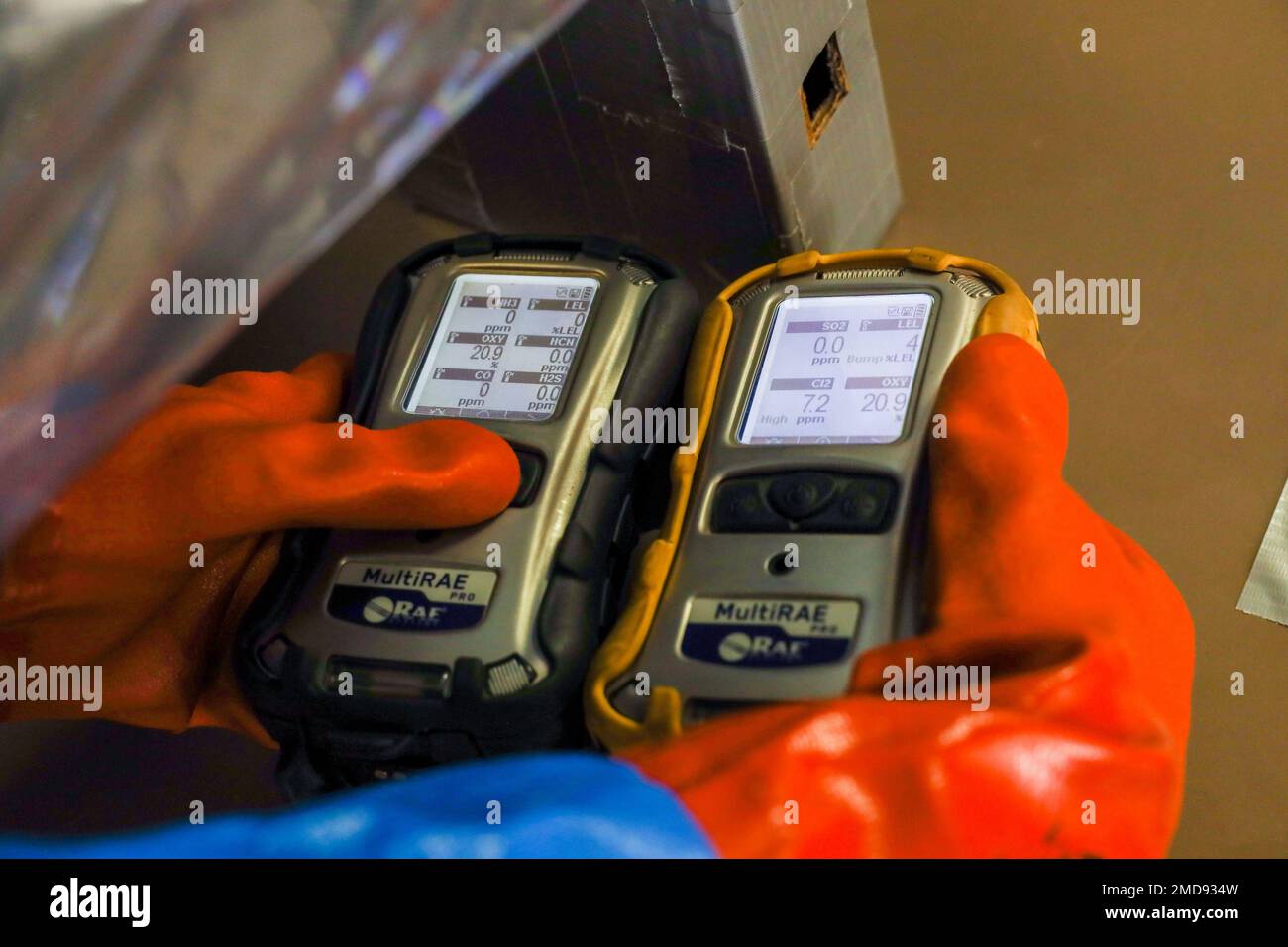 A U.S. Marine with Chemical, Biological, Radiological, and Nuclear